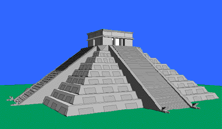 Templo Maia de Kukulcán (El Castillo) em Chichen Itza - México